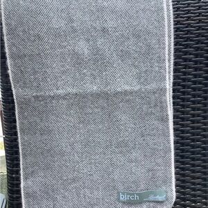 New made in Ireland scarf 84 1/2” long width 10 1/2” fringe 2”